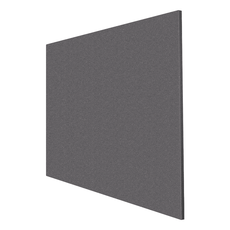 ASI Acoustical Fabric Panel – 1" Thick — Medium Gray / 4'H x 6'W