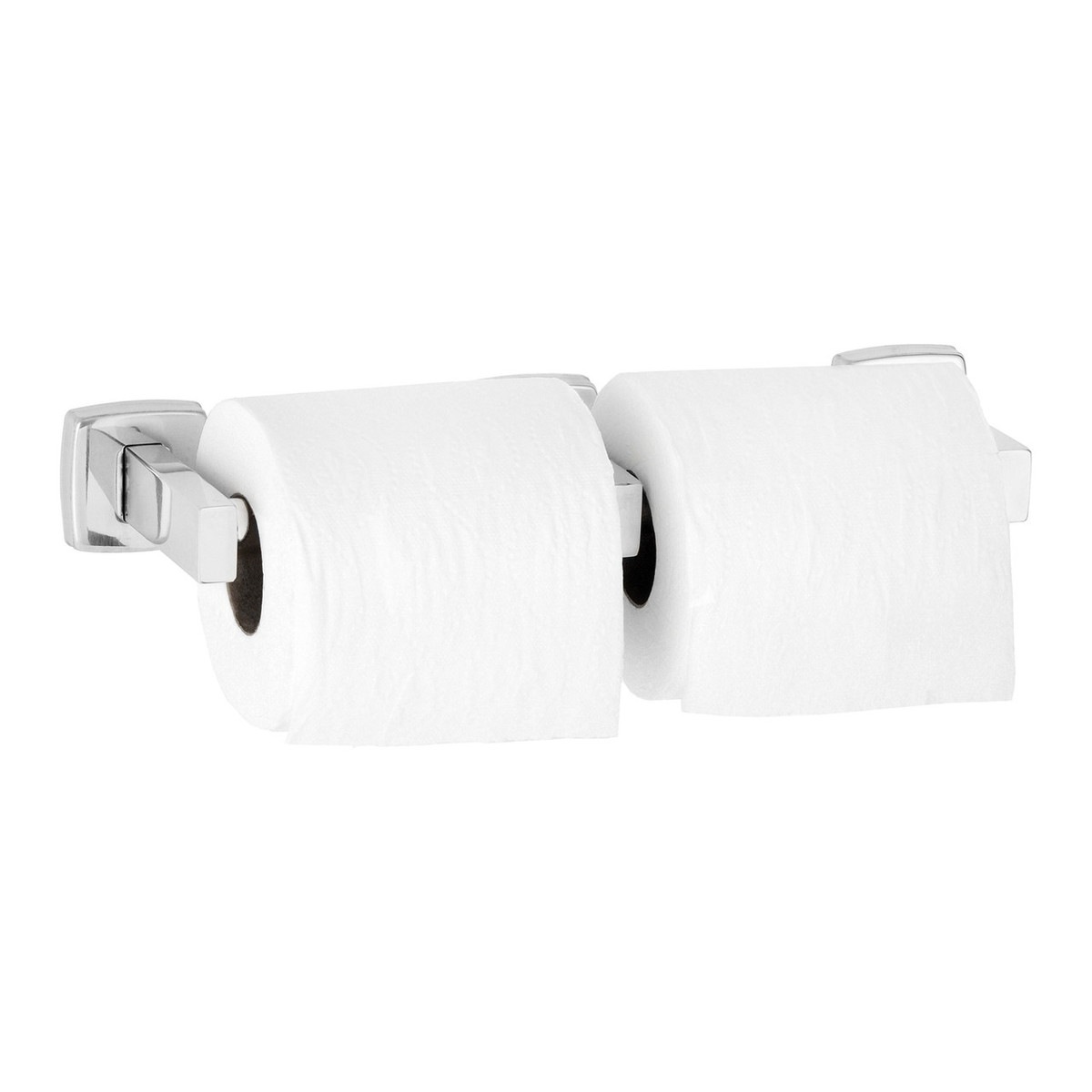 Bobrick B-7686/B-76867 Surface-Mounted Toilet Tissue Dispenser, Two Rolls — Satin