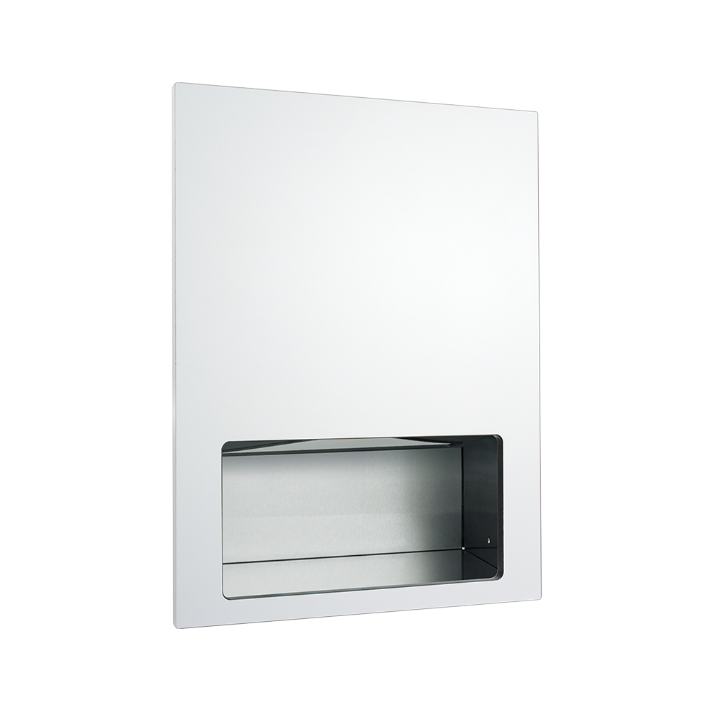 ASI PIATTO™ Completely Recessed Paper Towel Dispenser - Phenolic Door - 6457-00/6457-41 — White