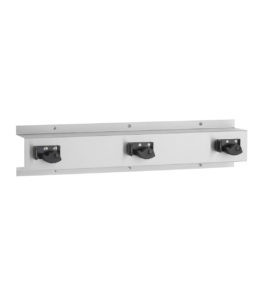 Bobrick B-223 Surface-Mounted Mop and Broom Holder, Satin Finish — 24"