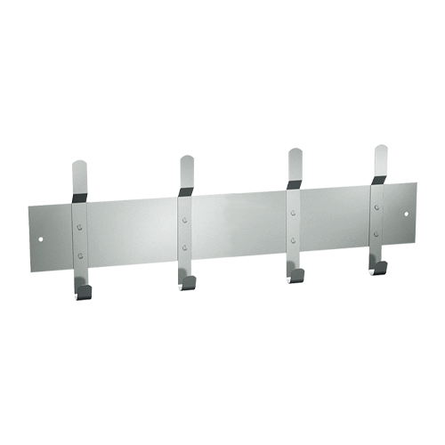 ASI Utility Hook Strip - Surface Mounted - 1307 Series — 36" (4 Hooks)
