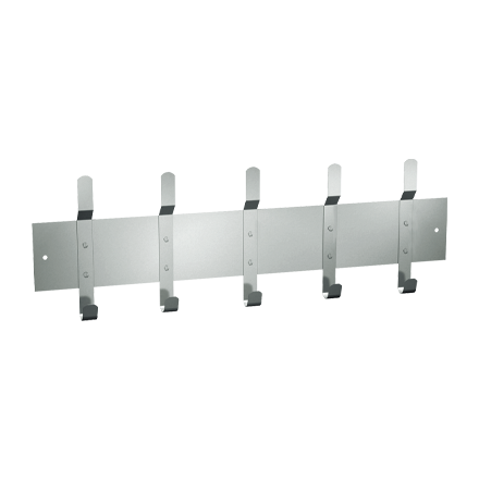 ASI Utility Hook Strip - Surface Mounted - 1307 Series — 46" (5 Hooks)