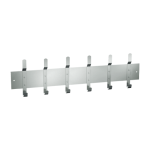 ASI Utility Hook Strip - Surface Mounted - 1307 Series — 56" (6 Hooks)