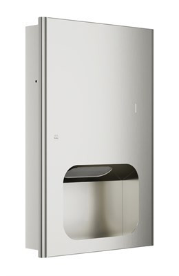 Bradley Elvari Surface-Mounted & Recessed Towel Dispenser — Brushed Stainless
