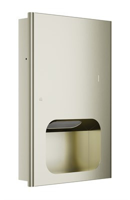 Bradley Elvari Surface-Mounted & Recessed Towel Dispenser — Brushed Nickel