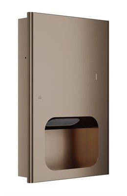 Bradley Elvari Surface-Mounted & Recessed Towel Dispenser — Brushed Bronze