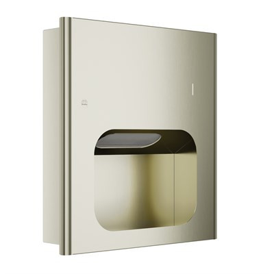 Bradley Elvari Surface-Mounted & Recessed Towel Dispenser — Brushed Nickel