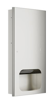 Bradley Elvari Surface-Mounted & Recessed Towel Dispenser — Brushed Stainless