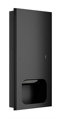 Bradley Elvari Surface-Mounted & Recessed Towel Dispenser — Brushed Black