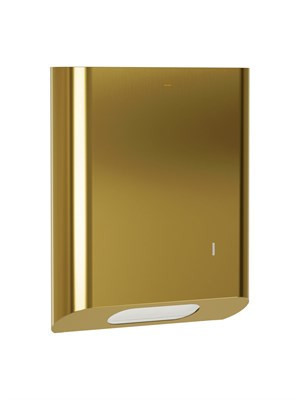 Bradley Elvari Surface Mounted Towel Dispenser - Medium Cap — Brushed Brass