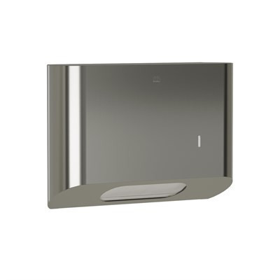 Bradley Elvari Surface Mounted Towel Dispenser - Small Cap — Brushed Stainless