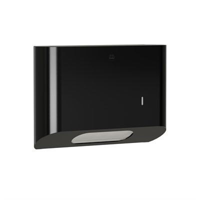 Bradley Elvari Surface Mounted Towel Dispenser - Small Cap — Brushed Black