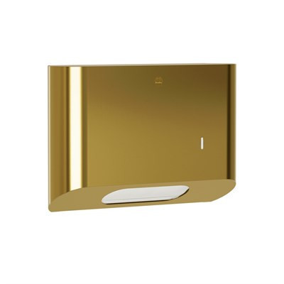 Bradley Elvari Surface Mounted Towel Dispenser - Small Cap — Brushed Brass