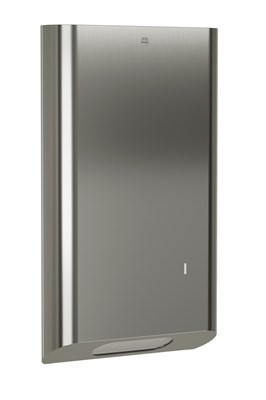 Bradley Elvari Surface Mounted Towel Dispenser - Large Cap — Brushed Stainless