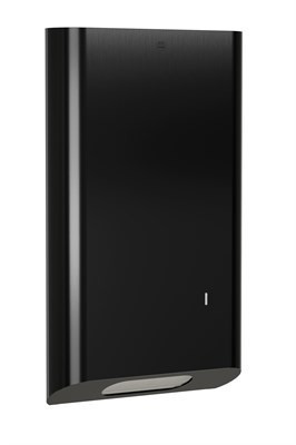 Bradley Elvari Surface Mounted Towel Dispenser - Large Cap — Brushed Black