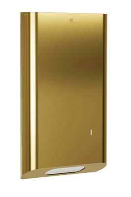 Bradley Elvari Surface Mounted Towel Dispenser - Large Cap — Brushed Brass