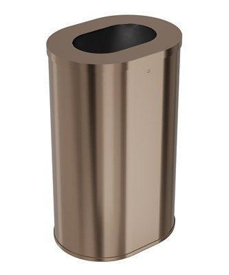 Bradley Elvari Free-Standing Waste Receptacle — Brushed Bronze
