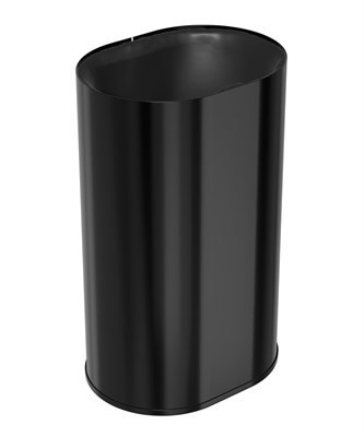 Bradley Elvari Free-Standing Waste Receptacle — Brushed Black