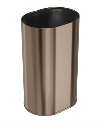 Bradley Elvari Free-Standing Waste Receptacle — Brushed Bronze