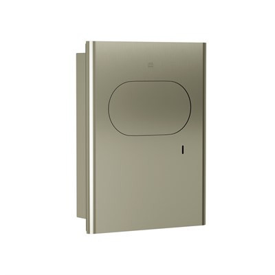 Bradley Elvari Napkin Disposal, Stainless, Recessed Mounted — Brushed Nickel