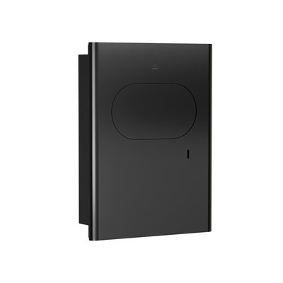 Bradley Elvari Napkin Disposal, Stainless, Recessed Mounted — Brushed Black