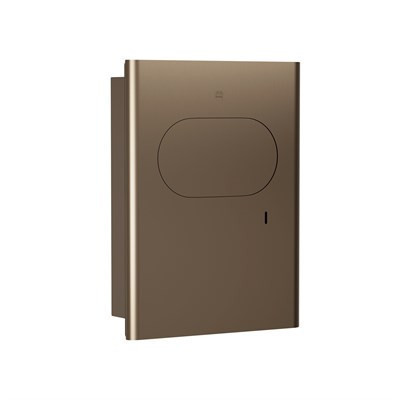 Bradley Elvari Napkin Disposal, Stainless, Recessed Mounted — Brushed Bronze
