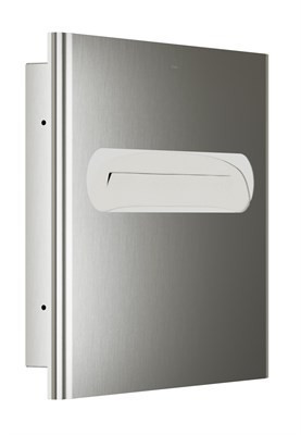 Bradley Elvari Seat Cover Dispenser, Recessed, Large Capacity — Brushed Stainless
