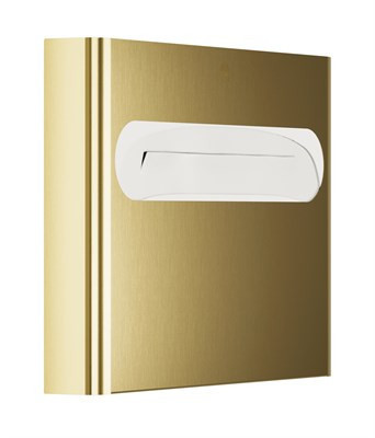 Bradley Elvari Seat Cover Dispenser, Surface Mtd, Medium Capacity — Brushed Brass