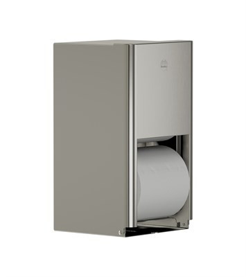 Bradley Elvari Toilet Tissue Dispenser, Surface Mtd, Medium Cap. — Brushed Stainless