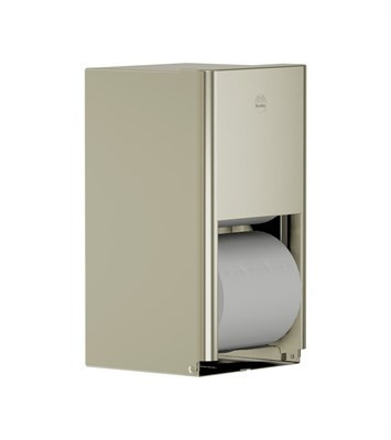 Bradley Elvari Toilet Tissue Dispenser, Surface Mtd, Medium Cap. — Brushed Nickel