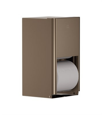 Bradley Elvari Toilet Tissue Dispenser, Surface Mtd, Medium Cap. — Brushed Bronze