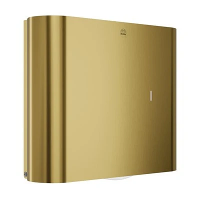 Bradley Elvari Jumbo Roll Toilet Paper Dispenser — Brushed Brass