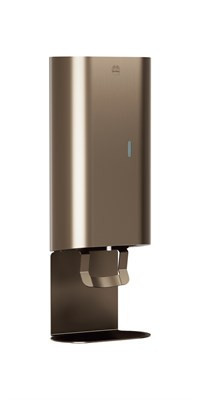 Bradley Elvari Soap/Gel Sanitizer Dispenser - 40oz Surface, Tray — Brushed Bronze