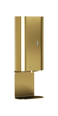 Bradley Elvari Foam Soap Dispenser, Sensor, 40oz, Tray — Brushed Brass