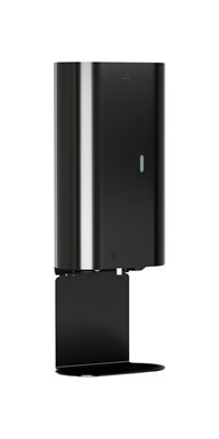 Bradley Elvari Foam Soap Disp, Sensor, 40oz, Tray, AC Plug — Brushed Black