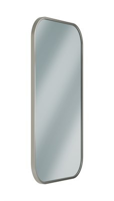 Bradley Elvari Frame Mirror, 18x30 — Brushed Stainless