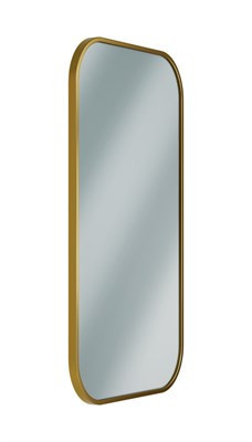 Bradley Elvari Frame Mirror, 18x30 — Brushed Brass