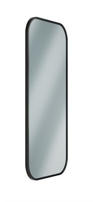 Bradley Elvari Framed Mirror, 18X36 — Brushed Black