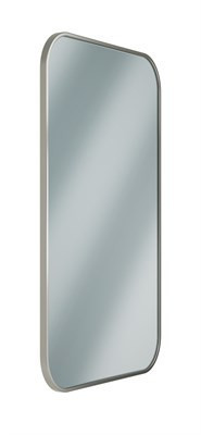 Bradley Elvari Framed Mirror, 24X36 — Brushed Stainless