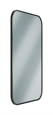 Bradley Elvari Framed Mirror, 24X36 — Brushed Black