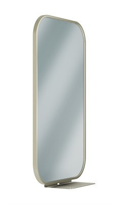 Bradley Elvari Frame Mirror, 18x30, With Shelf — Brushed Nickel
