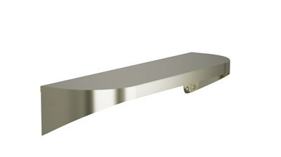 Bradley Elvari Shelf, 5" X 18", 20 Gauge — Brushed Nickel