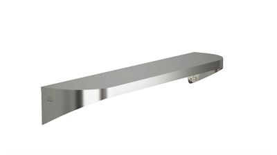 Bradley Elvari Shelf, 5" X 24", 20 Gauge — Brushed Stainless