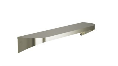 Bradley Elvari Shelf, 5" X 24", 20 Gauge — Brushed Nickel