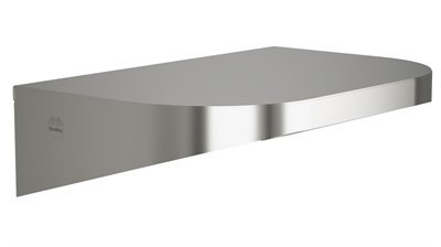 Bradley Elvari Shelf, 8" X 12", 20 Gauge — Brushed Stainless