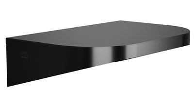 Bradley Elvari Shelf, 8" X 12", 20 Gauge — Brushed Black
