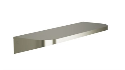 Bradley Elvari Shelf, 8 x 24, 20 Gauge Stainless — Brushed Nickel