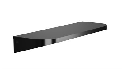 Bradley Elvari Shelf, 8 x 24, 20 Gauge Stainless — Brushed Black