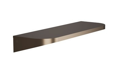 Bradley Elvari Shelf, 8 x 24, 20 Gauge Stainless — Brushed Bronze