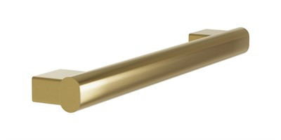 Bradley Elvari Oval Grab Bar, 18" — Brushed Brass